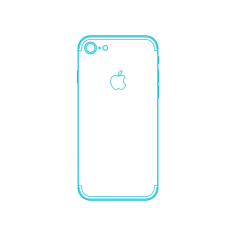 Digital Apple Iphones Apple Iphone 7 10Th Gen Technical Drawing Svg Vector, Free Vectors File